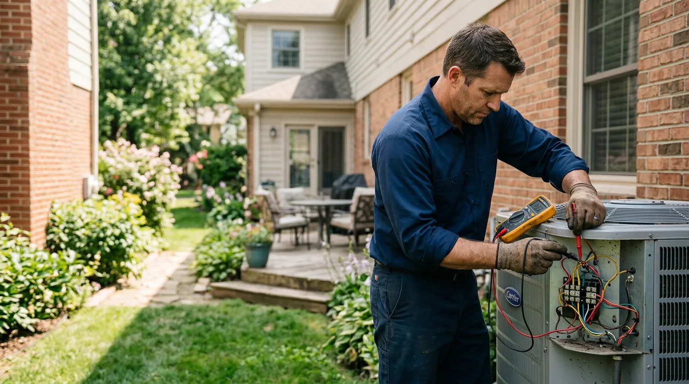 HVAC technician working near Cedar Grove, WV
